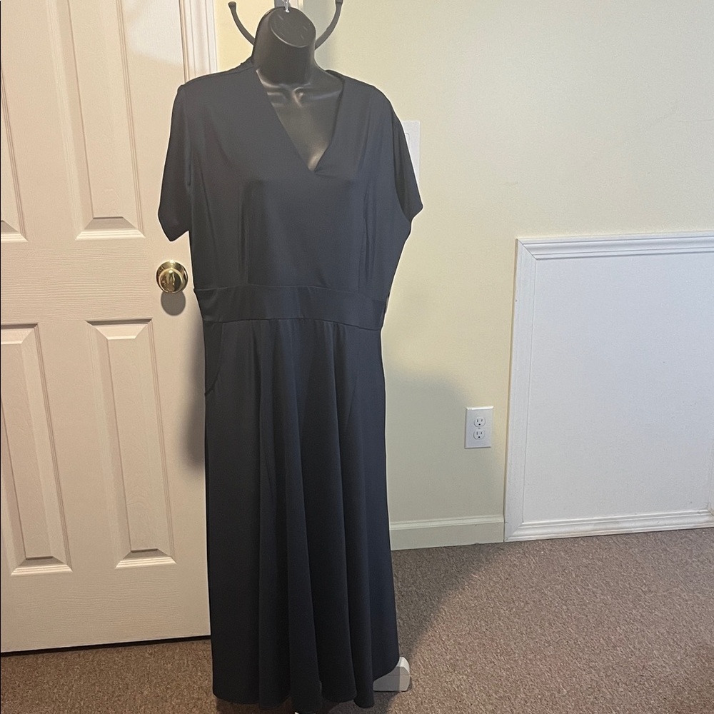 Karina bleu navy Midi Dress